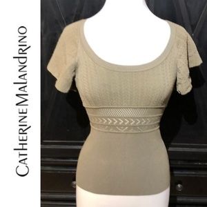 NWT Scoop Neck Knit Sweater Blouse Top